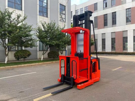 Load Capacity 1000 kg Electric Order Picker Lifting on Platform Human Mounted Electronic Steering