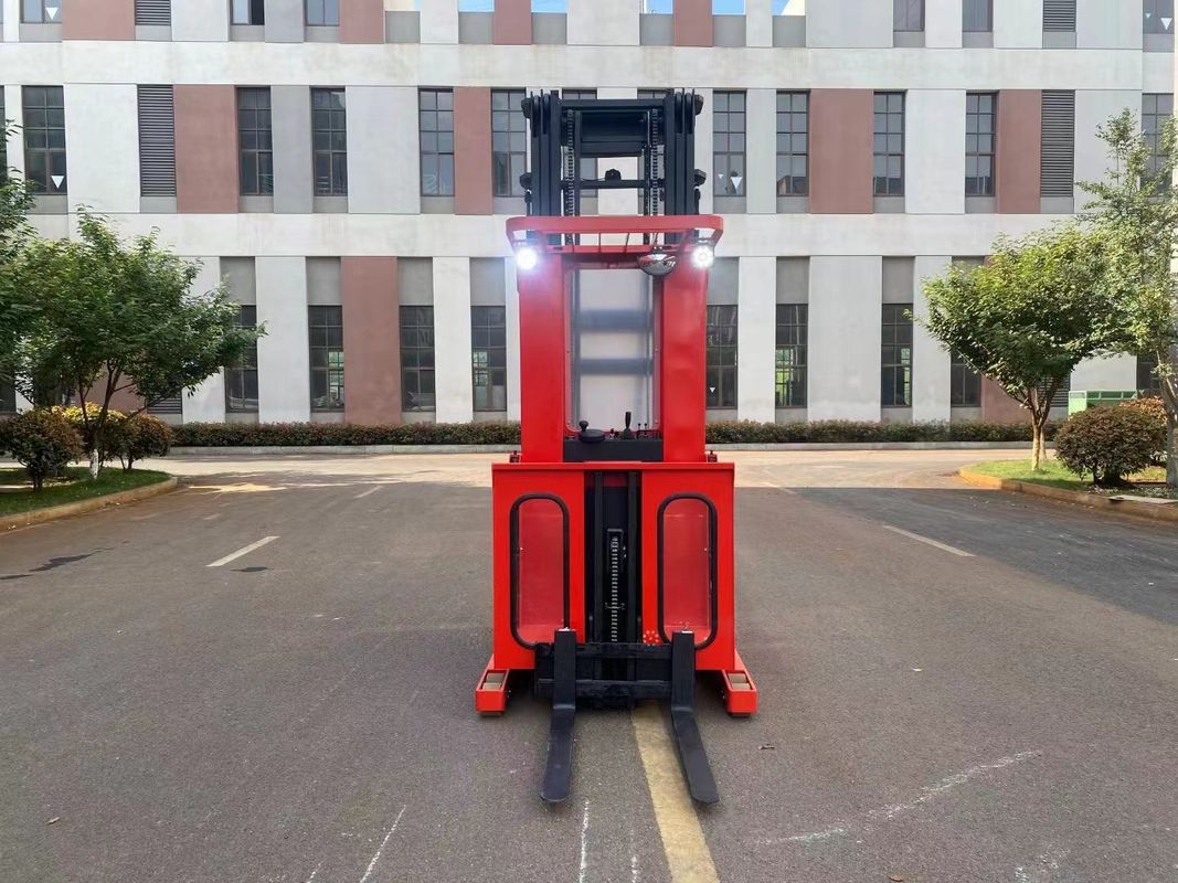 Load Capacity 1000 kg Electric Order Picker Lifting on Platform Human Mounted Electronic Steering